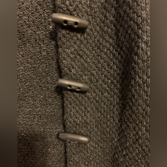 Merona Knit Long Gray Sweater with Hood - Picture 3 of 5